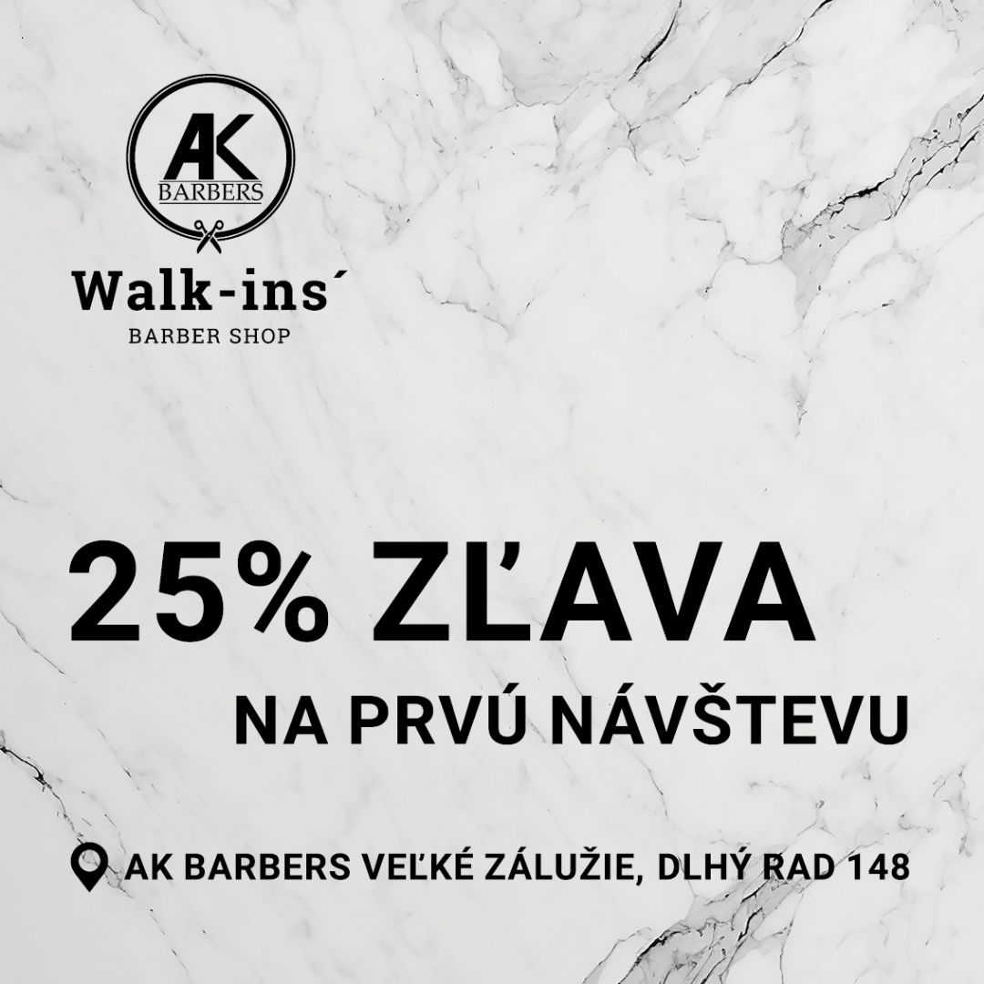 25% zľava na prvú návštevu